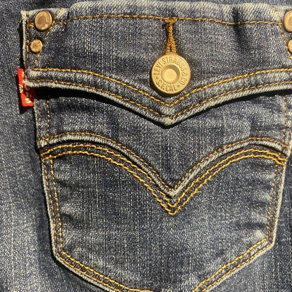 Levi’s 505 Straight Leg size 10 Ladies Red Tab Button Pockets Everyday Timeless - Picture 4 of 8